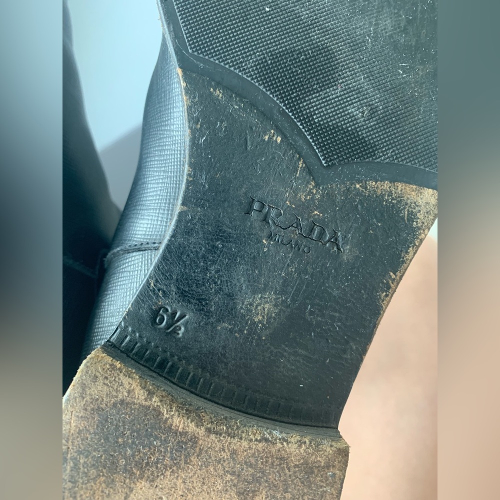Mens Prada Leather Chelsea Boots - Picture 6 of 7